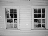 Rear Kitchen Windows (Deep Infrared) : The Rebecca Nurse Homestead, Danvers (Salem Village), Massachusetts (2015). Rear Kitchen Windows (Deep Infrared)